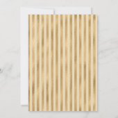 ゴールド ブライダルシャワー 招待状 (裏面)