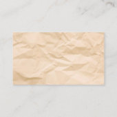 ゴールド ブラウン 感謝カード 名刺 (裏面)