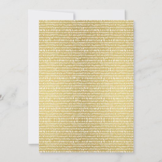 ゴールド ブラシ レイン ストローク あなたのロゴ ワークショップ イベント 招待状 (裏面)