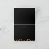 ゴールド＆ブラックローズ感謝カード サンキューカード (内部)