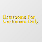 ゴールド ブラック お客様専用トイレカスタム ウィンドウサイン (シート)