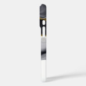 ゴールド ブラック ウォーターカラー パーソナライズ Case-Mate iPhoneケース (裏面 / 左)
