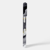 ゴールド ブラック ウォーターカラー パーソナライズ Case-Mate iPhoneケース (裏面 / 右)