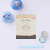 ゴールド ブラック シマー ペーパー フライヤー (シングル)