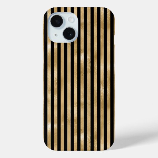 ゴールド ブラック ストライプ iPhoneケース Case-Mate iPhoneケース (裏面)