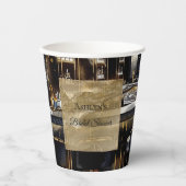 ゴールド ブラック ナイト クラブ パーティー ブライズ シャワー 紙コップ (正面)