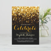 ゴールド ブラック ハリウッド グラム スイート シックスティーン インビテーション (スタンド正面)