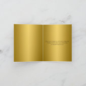 ゴールド ブラック ピンク 桜の花 感謝カード (内部)