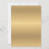 ゴールド ブラック フォーマル 伝統的なユダヤ教の結婚式の招待状 招待状 (裏面)