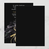 ゴールド ブラック マスカレード ボール キンセアニエラ インビテーション (正面/裏面)