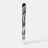 ゴールド ブラック マーブル オーダーメイド iPhone 16ケース (右側面)