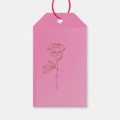 ゴールド ブラック ローズ 旅行鞄 オーダーメイド ギフトタグ (裏面)