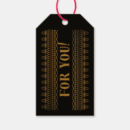 ゴールド ブラック ローズ 旅行鞄 オーダーメイド ギフトタグ