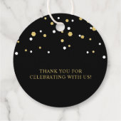 ゴールド＆ブラック 50周年結婚記念日 お祝い フェイバータグ (裏面)