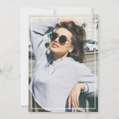 ゴールド ブラッシュ アゲート 看護師 ピニング式 招待状 (裏面)