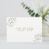 ゴールド ブラッシュ コンフェティ ドット RSVP (スタンド正面)