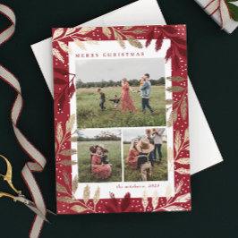 ゴールド ブランチ 3 枚組 クリスマス フォト