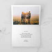 ゴールド＆ブルーの雪の結晶 ピース＆ラブ クリスマス (内部)