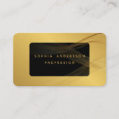 ゴールド |プロフェッショナルゴーエレガントルデモダンン 名刺 (正面)