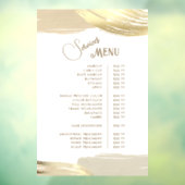 ゴールド ペイント ブラシ ストローク サービス メニュー ウィンドウサイン (シート3)