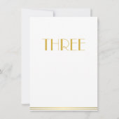 ゴールド ホワイト グレートギャツビー ウェディング テーブル カード 3 (裏面)