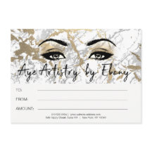 ゴールド ホワイト マーブル メイク ビューティー 証明書 エボニー1