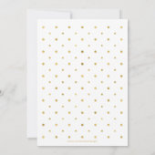 ゴールド＆ホワイト | 50周年サプライズ結婚記念日 招待状 (裏面)