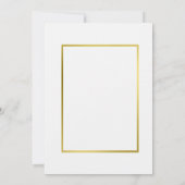 ゴールド ボタニカル 多肉植物 Save the Date 招待状 (裏面)