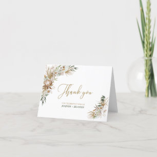 ゴールド ボヘミアンワーキング ウェディング フェアー 感謝カード