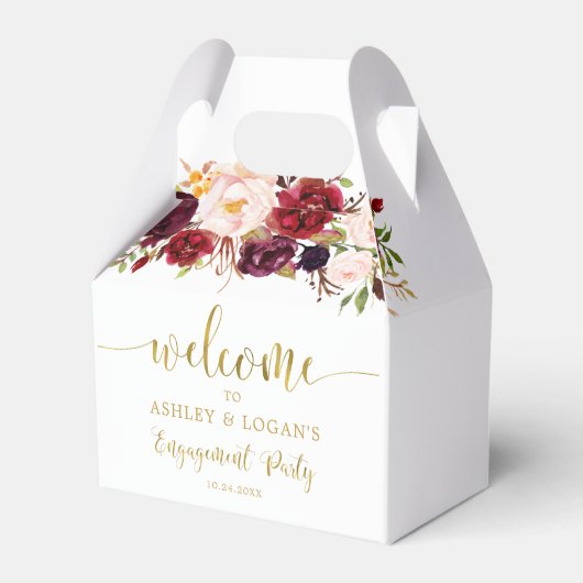 ゴールド マサラ ボヘミア オータムエンゲージメントパーティー フェイバーボックス (正面サイド)