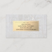 ゴールド |マーブルロック 名刺 (裏面)