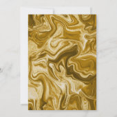 ゴールド マーブル アゲート 21歳の誕生日 招待状 (裏面)