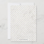 ゴールド＆マーブル | エレガントなサプライズ退職パーティー 招待状 (裏面)