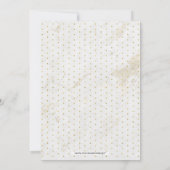 ゴールド＆マーブル | 現代のサプライズ退職パーティー 招待状 (裏面)