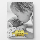 ゴールド ミニマリスト フォト 母の日 プラーク (正面)