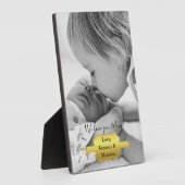 ゴールド ミニマリスト フォト 母の日 プラーク (側面)