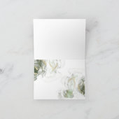 ゴールド ミューテッド セージグリーン インク サンキューカード (内部)