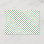 ゴールド＆ミント | ベビーシャワーにおすすめの本を持ってきてくださいカード エンクロージャーカード (裏面)