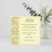 ゴールド ムスリム ウェディング 招待状 (スタンド正面)