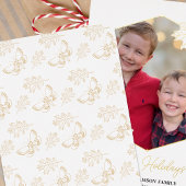 ゴールド ムーアガル Happy Holidays ネイチャー フォト フレーム 箔シーズンカード