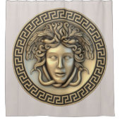 ゴールド メデューサ シャワーカーテン (正面)