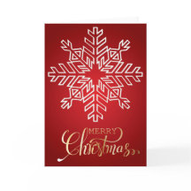 ゴールド メリークリスマス スノーフレーク