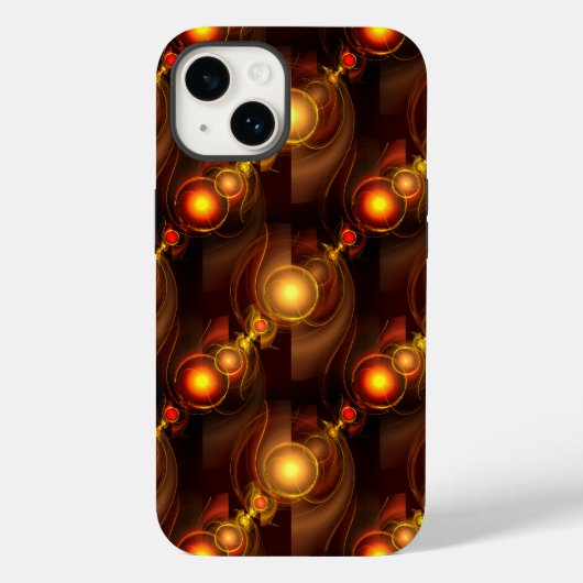 ゴールド モダン ボヘミアン エレガント 抽象芸術 パターン #501 Case-Mate iPhoneケース (裏面)