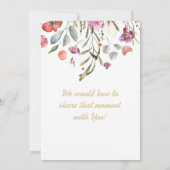 ゴールド モノグラム 文字 結婚式 個人名入れ 招待状 (裏面)