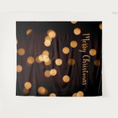 ゴールド ライト ボケ クリスマス フォトブース 背景 タペストリー (正面(横))