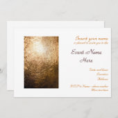 ゴールド ライト 001 招待状 (正面/裏面)