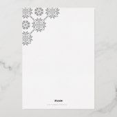 ゴールド ラトビアのクリスマス プリエチグス ズィエマスヴェトクス 箔シーズンカード (裏面)