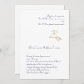 ゴールド ラブ バーズ 招待状 (正面/裏面)