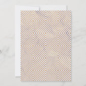 ゴールド＆ラベンダー　私たち結婚しました　結婚式後パーティー 招待状 (裏面)