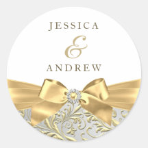 ゴールド リーフ ホワイト ウェディング 婚約 結婚記念日